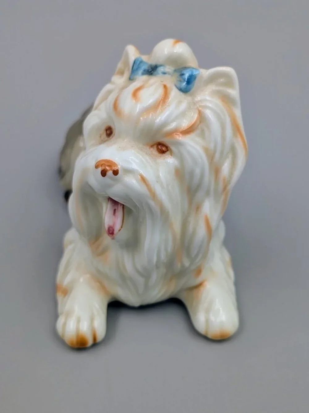 Vintage Porcelain Yorkshire Terrier Dog Figurine | Shelfie Home Decor
